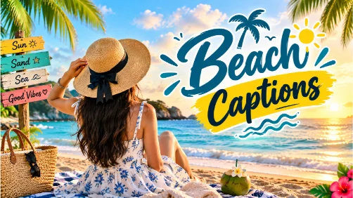 Beach Captions Dreamy Ocean Views