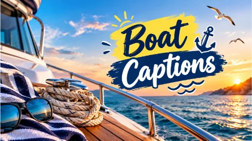Boat Captions For Sea Adventures