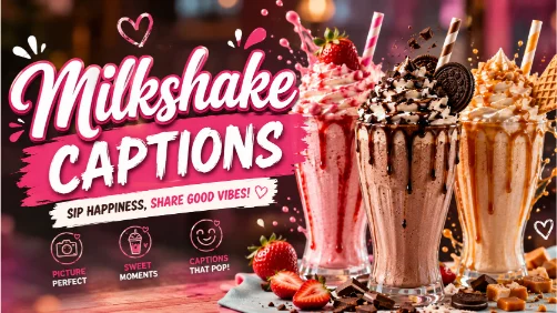 Creamy Milkshake Captions Make Feed Extra Sweet