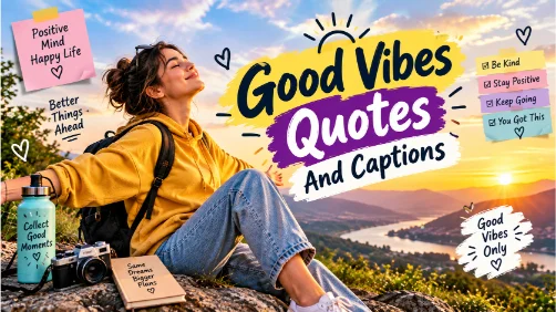 Good Vibes Quotes Captions for Instagram