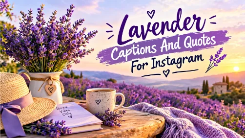 Lavender Captions Quotes Instagram