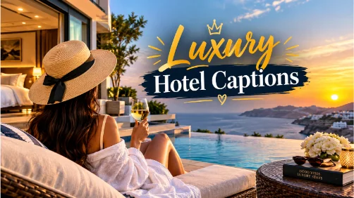 Luxury Hotel Captions Stylish Stays