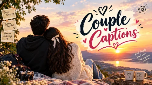 Romantic Couple Captions Deep Connectionss