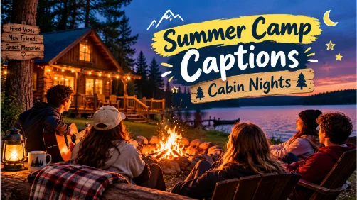 Summer Camp Captions Cabin Nights