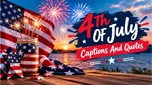 Vibrant 4th July Captions Quotes