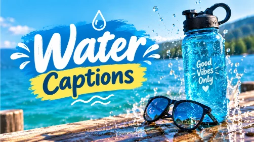 Water Captions Make Waves On Instagram